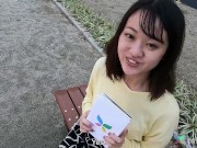 Mari Ozawa strips off her clothes and sucks some cock while she fingers her own pussy in first time on camera sex scene 1/16