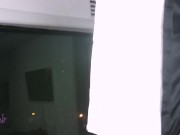 Hotel bloopers while we record a movie, where my friend fucks me and his girlfriend joins us. 4/16