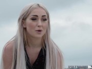 PrivateBlack - Platinum Blonde Lisi Kitty Milks Ebony Shaft With Her Butt! 2/16