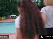 Interracial Lesbian Couple Caught Having Passionate Sex 11/16