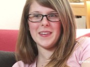 Ersties: Amateur Brunette Girl Masturbates With a Dildo 13/16