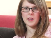 Ersties: Amateur Brunette Girl Masturbates With a Dildo 14/16