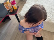 Sweet Deep Blowjob For Beauty And DoggyStyle. Finish Off My Big Ass! 1/16