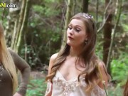 CFNM femdoms suck bondage dude outdoor 1/16