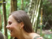 CFNM femdoms suck bondage dude outdoor 13/16