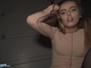 Public Agent Skinny Euro Babe Fucked Doggystyle POV in a Garage 13/16