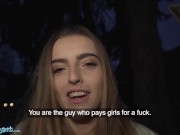 Public Agent Skinny Euro Babe Fucked Doggystyle POV in a Garage 3/16