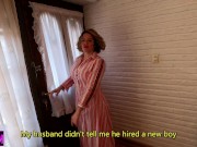 My boss's wife seduced me to fuck her and cum over her huge tits 3/16