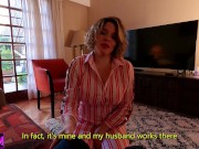 My boss's wife seduced me to fuck her and cum over her huge tits 5/16