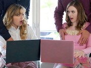 DaughterSwap - Hot Stepdads Swap And Fuck Their Mischievous Teen Stepdaughters For Failing In School