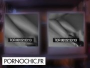 A voyeur enjoy watching a hot brunette taking care of a man in a car park 6/16