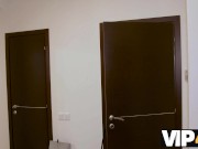 VIP4K. Math tutor wears panties and stockings during sex on the couch 2/16