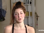 Ersties: Sexy Babe With Shaved Pussy Fingers Herself 7/16