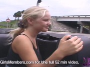 Cute Blonde Flashes Tits From The Back Seat Of My Car 7/16