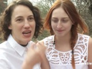 Ersties: Lesbian Babes Ride a Double Dong 10/16