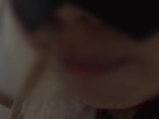 コスプレ。赤縄拘束。脚を広げられバイブ責め。連続マジイキ。ビショビショ💦 1/16