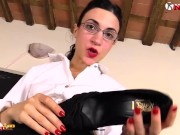 Teacher in nylons strapon JOI fantasy 3/16