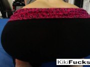 Kiki stretches her mouth around dick 2/16