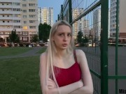 Didn't wait for the guy and cheated on him with a stranger for delicious tea and a taxi 1/16