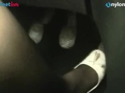 Redhead car stockings upskirt in public 12/16