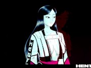 Aliens destroy all holes of Rae Lil Black with a ton of cum 1/16