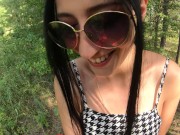 PAWG Brunette Teen Fucked in Public Park - Outdoor POV Sex 2/16