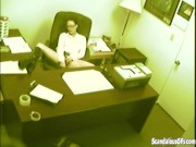 secretary fingering at office 8/16