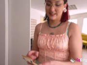 Teenage redhead and her first OLD EXPERIENCE. She won't forget this day! 8/16