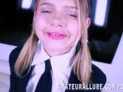 Two petite blondes brush up on their oral skills 11/16