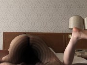 年の差３５歳！　教え子スレンダー黒髪清楚女子大生とのコスプレエッチな日々（今日のコスプレ：チャイナドレス（スケスケ、黒、ミニ）） 15/16