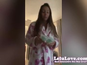 1st preview of my wet and messy birthday vid & photoshoot, dildo masturbating & flashes in car, after sex cumshot - Lelu Love 11/16