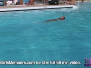 Exotic Dancers Work It Poolside At The Miss Nude 2/16