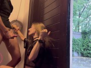 4K* Public Трах с Соседкой под Дождем - Bunny Rabbits 🐇 16/16