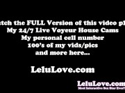 Babe milking his dick during blowjob & handjob & hair-job she tastes his leaking precum to huge cumshot & BTS - Lelu Love 15/16