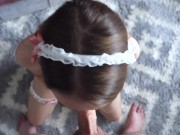 sloppy blowjob from a girl in cute panties - Sunako_Kirishiki 16/16