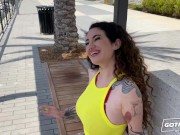 GOTFILLED Naturally busty tattooed babe Arabelle Raphael takes a big cock up her ass 1/16