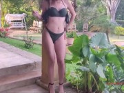 Jerking Bare Vagina Outdoors 4/16