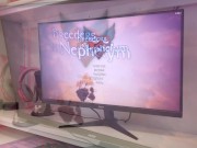 Horny Neko Girl Deep Sucks and Rough Fucks till Cum on Pussy after PornGame POV 2/16