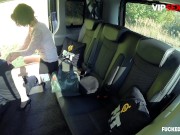 FUCKED IN TRAFFIC - Big Ass Babe Got Horny For Cabbie's Big Cock In Her Pussy - VIP SEX VAULT 4/16