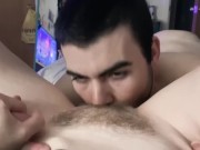 Loving blowjob leads to massive creampie 2/16