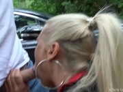 Mein junger Azubi fickt mich nach der Arbeit! Public MILF Sex | DAYNIA 8/16