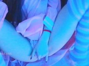 Kawaii Asian girl touching her pussy and humping pillow when parents are home loud moaning 14/16
