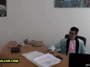 Trouble Making Teen Big Elle Rose Seduces the School Principal 1/16