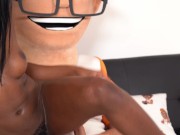 Sexy ebony babe Nicole Kitt is fucked hard by PornDude’s big dick 9/16