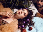 Deeper. Hot babe fucked in threesome