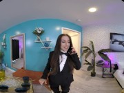 Stunning brunette bombshell takes your cock deep in VR 4/16