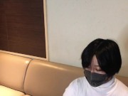 ショートカット美女のフェラとイラマを味わい尽くす→ごっくん①。Taste the blowjob and deep-throating of a beautiful short-cut girl ① 8/16