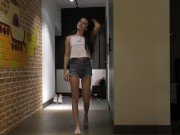 student with cat eyes take a big sausage after college ! Nata Paradise aka Stefany Kyler 1/16