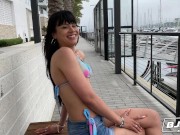 BJRAW Skinny milf Ari Alectra takes a big dick deep into her throat 2/16