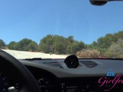 Hanging out with pretty cute blonde babe CeceliaTaylor and getting a blowjob in the car 7/16